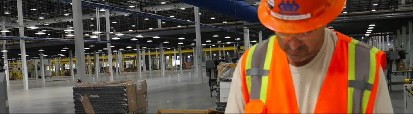 Man in PPE on jobsite