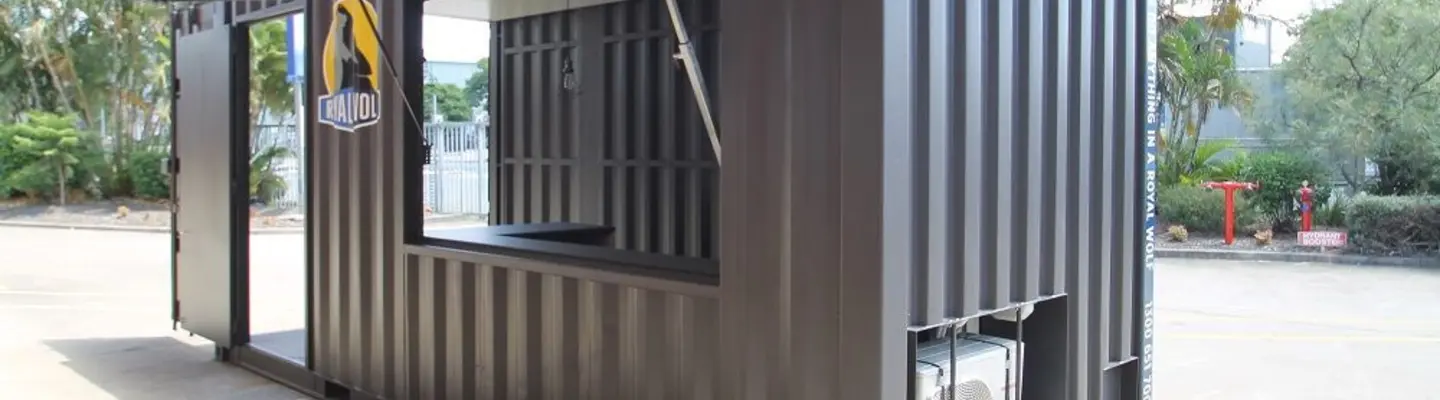 RoyalWolf Kiosk Container Cafes & Restaurants For Hire & Sale