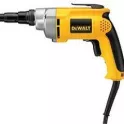 Black and Yellow Hand Tool Electric Screwdriver on White Background Product Shot