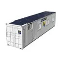 Worksite container site hubs for hire