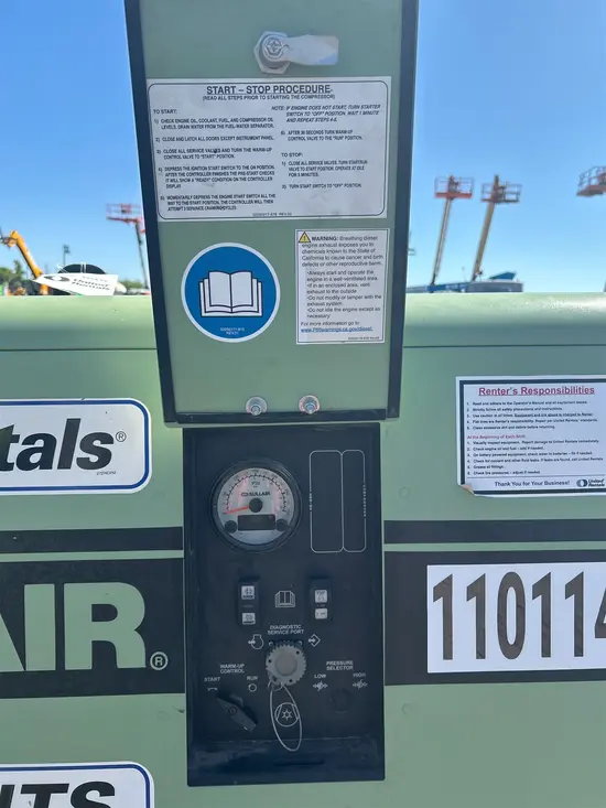 2019 Sullair 185DPQ-KU-T3 Air Compressor