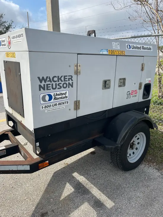 2017 Wacker Neuson G25 T4F Diesel Generator