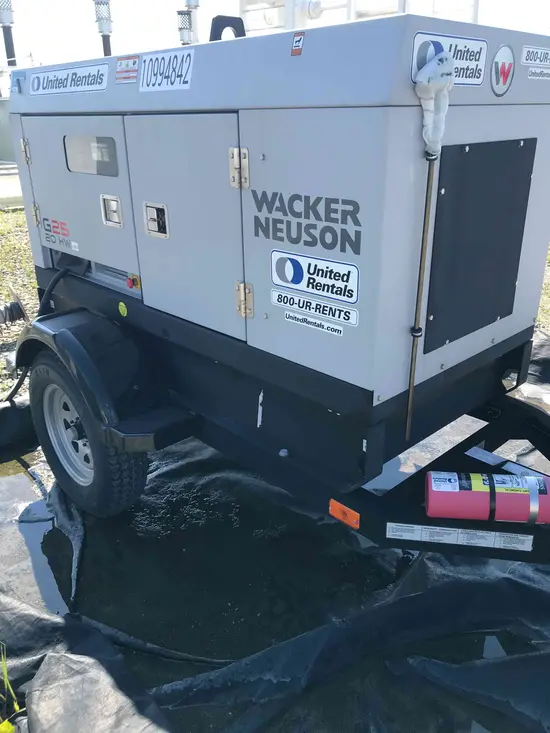 2019 Wacker Neuson G25 T4F Diesel Generator