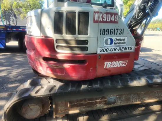 2019 Takeuchi TB280FR Excavator