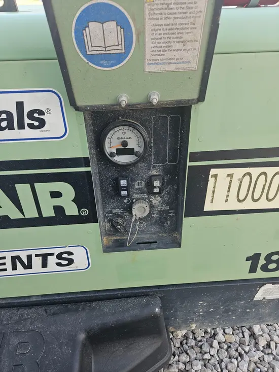 2019 Sullair 185DPQ-KU-T3 Air Compressor
