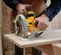 Yellow, gray and black DEWALT Circular Saw, 7-1/4 in., Cordless, Electric Powered