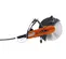 Orange, black and silver HUSQVARNA Air Concrete Saw, 12-14 in.