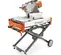 Orange and white and black HUSQVARNA Masonry or Tile Saw, 14 in., Gas or Electric Powered