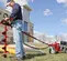 Red LITTLE BVR One-man Auger, 11 HP, 72 in. Depth, Hydraulic Powered