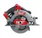 Red, black and gray MILWAUKEE Circular Saw, 7-1/4 in., Cordless, Electric Powered