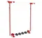 Red ZND Sliding Vehicle Gate Kit, Double