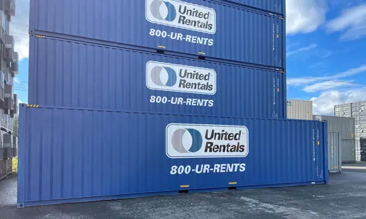 Stacked storage containers