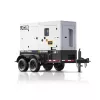 White and black JCB 100-127 kW Towable Generator, Tier 4 Diesel