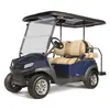 Blue and brown Clubcar Tempo electric golf cart