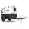 White and black GENERAC 36-40 kW Towable Generator, Tier 4 Diesel