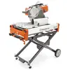 Orange and white and black HUSQVARNA Masonry or Tile Saw, 14 in., Gas or Electric Powered