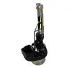 Black and silver HYDRATECH Pump Head, 6 in., Cast Iron