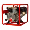 Red and silver and black MULTIQUIP Trash Pump, 2 in.