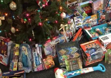 toys under tree 