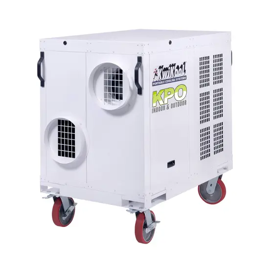 White KWOKOOL 5-ton Portable Air Conditioner with Heat, 60,000 BTU, 208V, Electric Powered