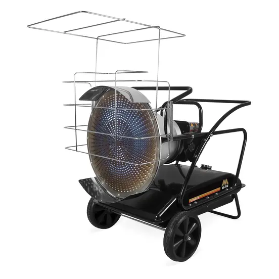 Black MI-T-M Infrared Heater, 115,000 BTU/h, Diesel Powered