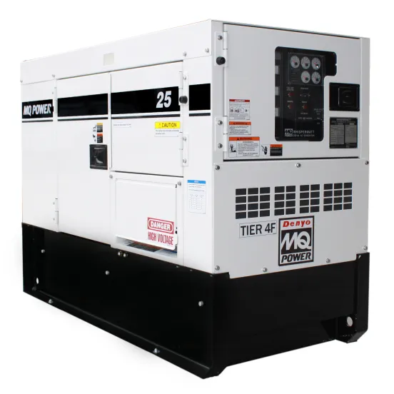 White and black MULIQUIP 16-25 kW Towable Generator, Tier 4 Diesel