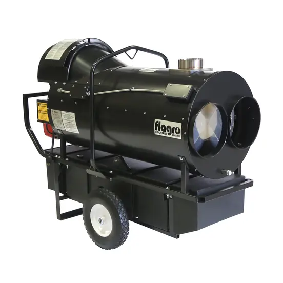 Black FLAGRO Indirect Heater, 400,000 BTU, Kerosene