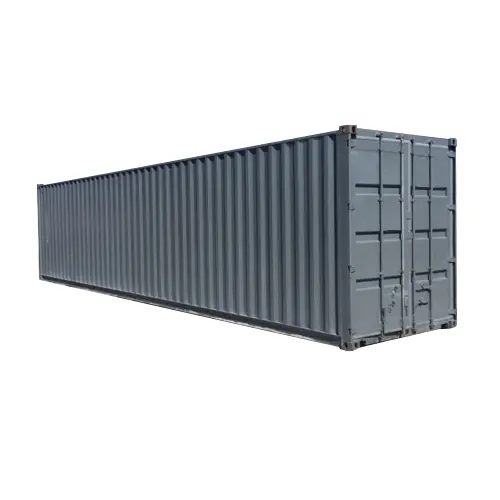 Gray GENERIC 40 ft. by 8 ft. by 9.5 ft. High Cube Ground-Level Office Container, 1 Office