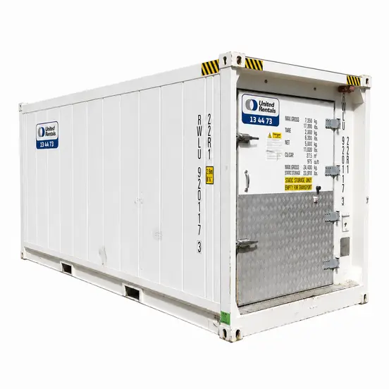 20ft high cube refrigerated event container for cold storage hire at events